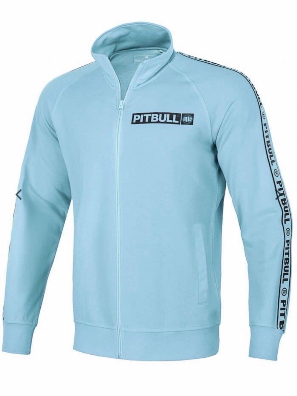 Pit Bull West Coast Nassau Sweat Jacket Light Blue Full Zip Track Men’s M NWT